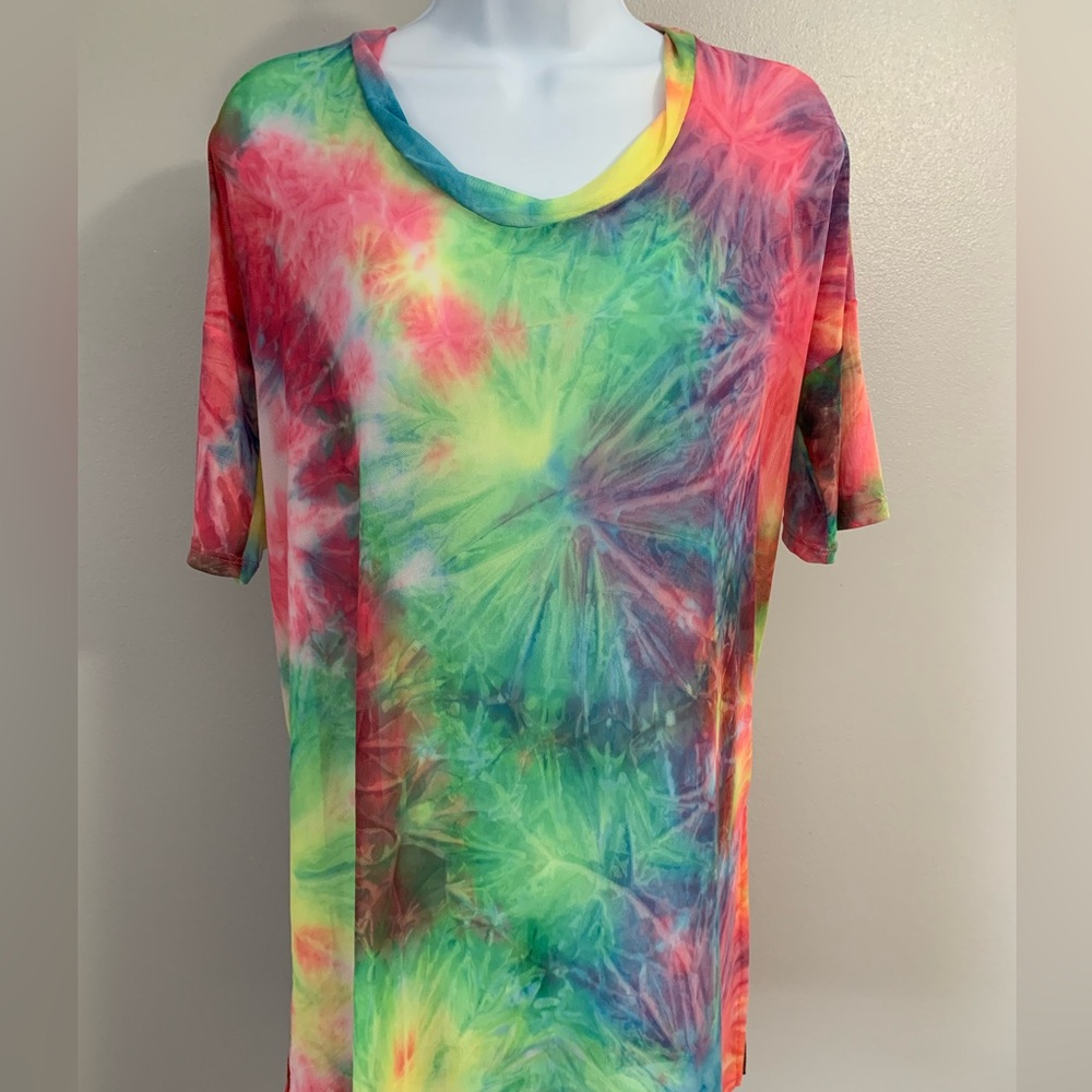 COIN 1804 Tie-Dye Mesh Top